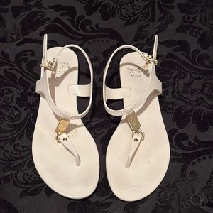 Coach white sandals